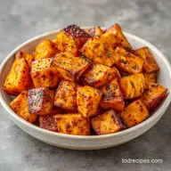 Crispy Air Fryer Sweet Potato Cubes for 4