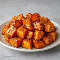 Butter Roasted Sweet Potatoes: Crispy