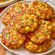 Corn Zucchini Fritters: Crispy Cheddar
