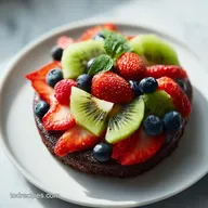 Brownie Fruit Pizza: Fudgy and Vibrant