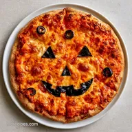 Halloween Pizza with Whole Wheat Crust