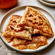 Crispy Jack-O-Lantern Quesadillas