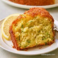 Lemon Zucchini Cake for 10 Slices