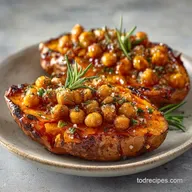 Mediterranean Baked Sweet Potato: Roasted