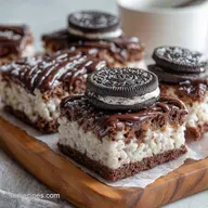 No-Bake Rice Crispy Treats with Oreos Recipe in 15 Minutes
