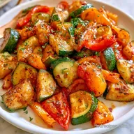 Roasted Zucchini and Peppers for 4