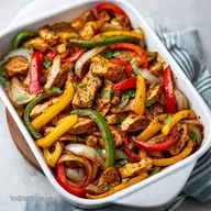 Sheet Pan Chicken Fajitas with Chicken Thighs in 30 Min