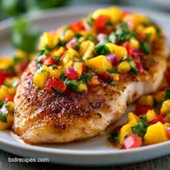 Chili Lime Tilapia Mango Salsa with Fresh Mango