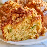 Zucchini Coffee Cake with Sour Cream