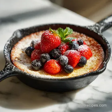 15 Minute Dessert with Chocolate Sauce in 15 Minutes for 4 Servings Recipe Card