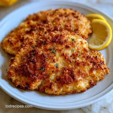 Crispy Baked Breaded Tilapia Fillets Recipe Card
