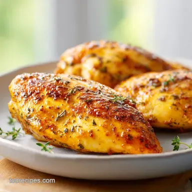 Baked Crack Chicken Breasts for 4 Servings: Creamy and Savory Recipe Card