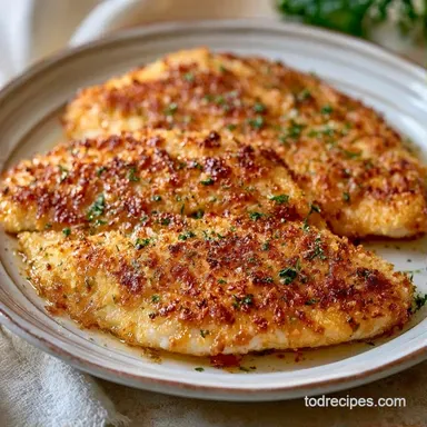 Baked Parmesan Crusted Tilapia in 25 Min Recipe Card