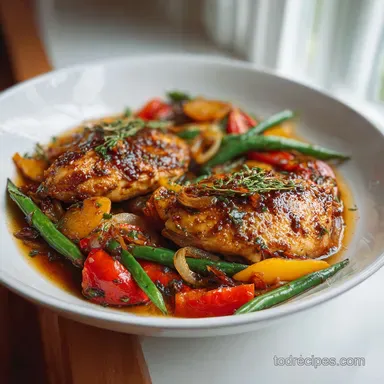 Balsamic Glazed Chicken and Veggies in 35 Min Recipe Card