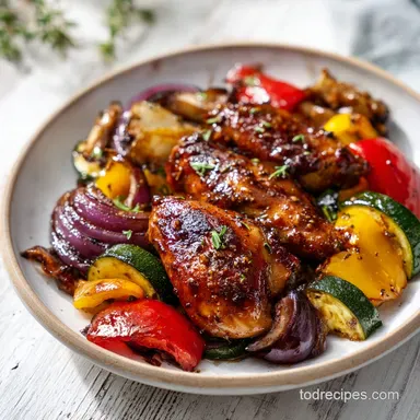 Balsamic Glazed Chicken and Veggies in 35 Min