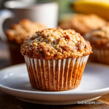 Banana Oatmeal Muffins: Ready in 35 Minutes Recipe Card