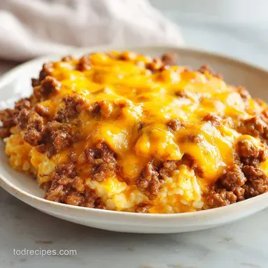 Beef Cauliflower Casserole: Creamy Recipe Card