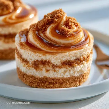 No Bake Biscoff Cheesecake Cups Recipe Card
