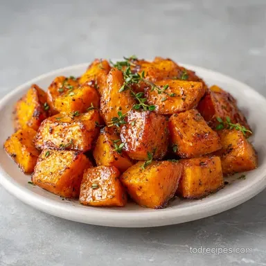 Butter Roasted Sweet Potatoes: Crispy Recipe Card