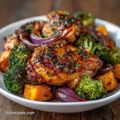 Chicken and Sweet Potatoes for 4 Servings Recipe Card