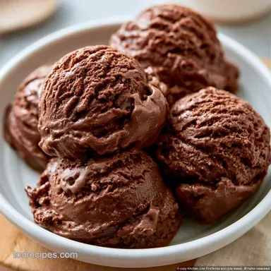 Chocolate Fudge Ice Cream in 15 Minutes Recipe Card