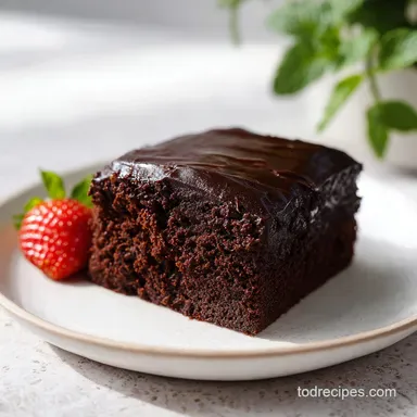 Chocolate Sheet Cake for 40 Servings: Fudgy and Tender
