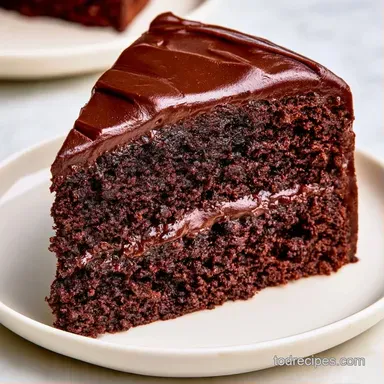 Chocolate Zucchini Cake for 12 Servings Recipe Card