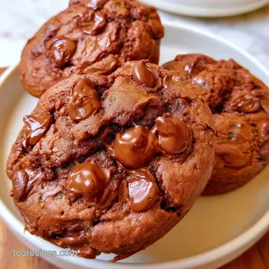 Chocolate Zucchini Muffins in 35 Minutes Recipe Card