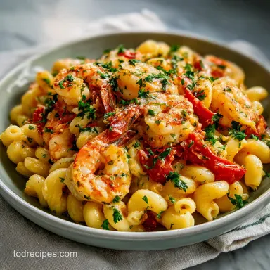 Mardi Gras Pasta for 4 Servings Recipe Card