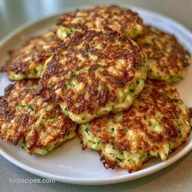 Zucchini Fritters with Parmesan Recipe Card
