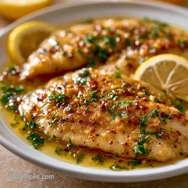 Easy Oven Baked Tilapia with Lemon Butter Recipe Card
