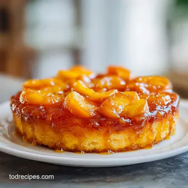 Easy Peach Cobbler Recipe for 6 Servings Recipe Card