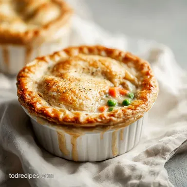 Turkey Pot Pie with Puff Pastry for 6 Servings Recipe Card