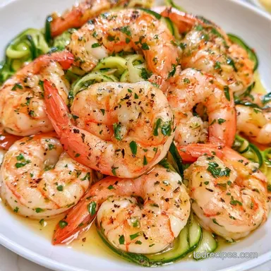 Zucchini Scampi in 25 Minutes Recipe Card
