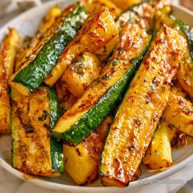 Squash and Zucchini Grilled in 15 Minutes Recipe Card