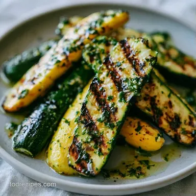 Grilled Zucchini in 15 Minutes Recipe Card