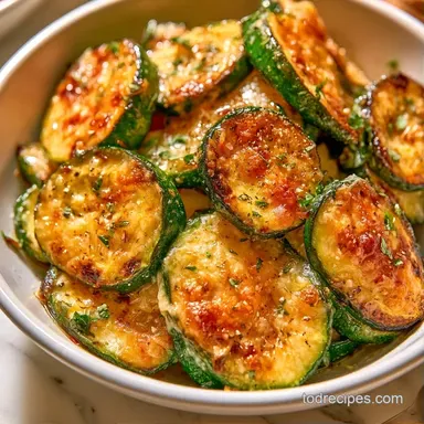 Crispy Grilled Zucchini with Parmesan Recipe Card
