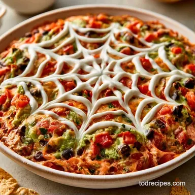 Halloween Taco Dip in 35 Minutes Recipe Card
