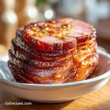 Honey Glazed Spiral Ham for 13 Servings | Traditional Easter Dish Recipe Card