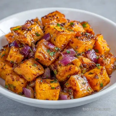 Indian Roasted Sweet Potato Hash for 4 Recipe Card