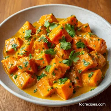 Indian Sweet Potato Curry for 4 Servings Recipe Card