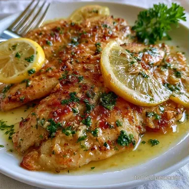 Lemon Butter Baked Tilapia in 15 Minutes Recipe Card