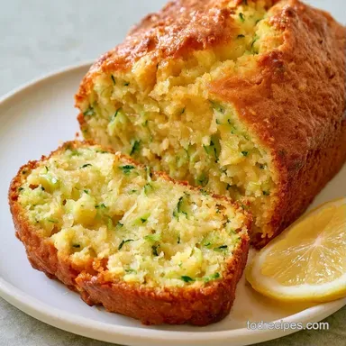 Lemon Zucchini Cake for 10 Slices Recipe Card