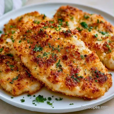 Mayonnaise Crusted Baked Tilapia: Panko Recipe Card