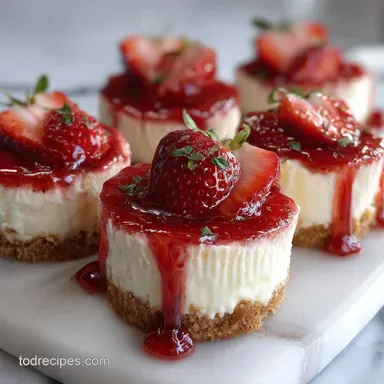 Recipe for Mini Strawberry Cheesecakes in 38 Min