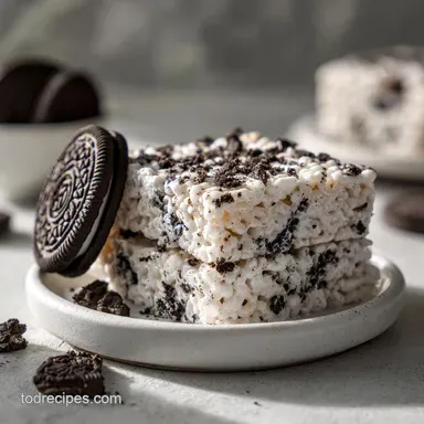 No-Bake Rice Crispy Treats with Oreos Recipe in 15 Minutes Recipe Card