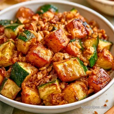 Zucchini Crisp for 4 Servings Recipe Card