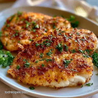Parmesan Crusted Tilapia in 22 Minutes Recipe Card