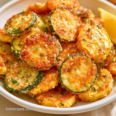 Crispy Parmesan Zucchini & Squash Recipe Card