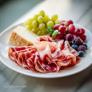 Prosciutto and Brie Charcuterie Board in 20 Minutes Recipe Card